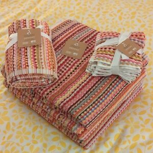 Colorful Striped Towel Set